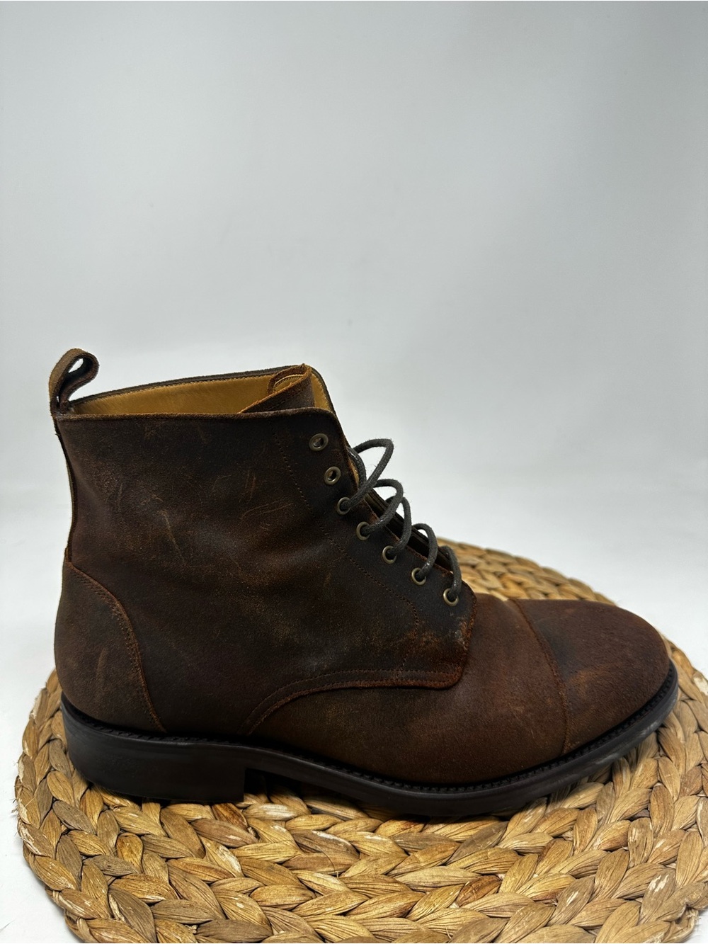 Taft Rome Leather Dress Boots Brown Size 9 Men's